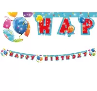 Narodeninový banner Happy Birthday - Balóniky