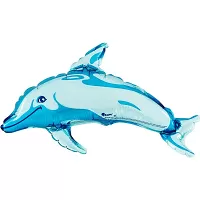 Fóliový balónik MINI Delfín Modrý 35cm