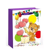 Darčeková taška L - Medvedík s balónikmi