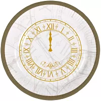 Papierové tanieriky Happy New Year 18 cm - 8 ks