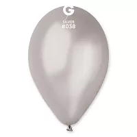 Balónik 30cm/12" #038 strieborná 100ks