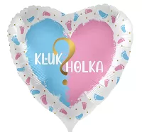 Fóliový balónik Chlapec alebo dievča CZ - 43cm