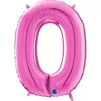 Číslica 0 fuchsia (66cm,26")