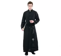 Kostým pre dospelých Kňaz - sutana, opasok - veľkosť M/L