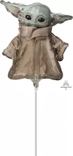 MINI fóliový balónik Star Wars Baby Yoda 30 cm