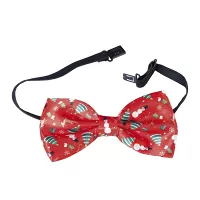 Červený motýlik s vianočnými motívmi