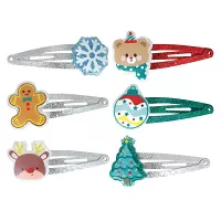 Detské sponky do vlasov Vianoce 6 ks